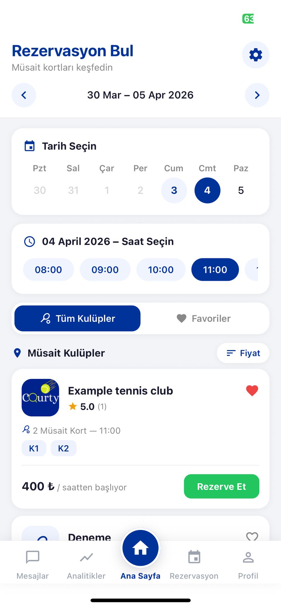 Rezervasyon Bul