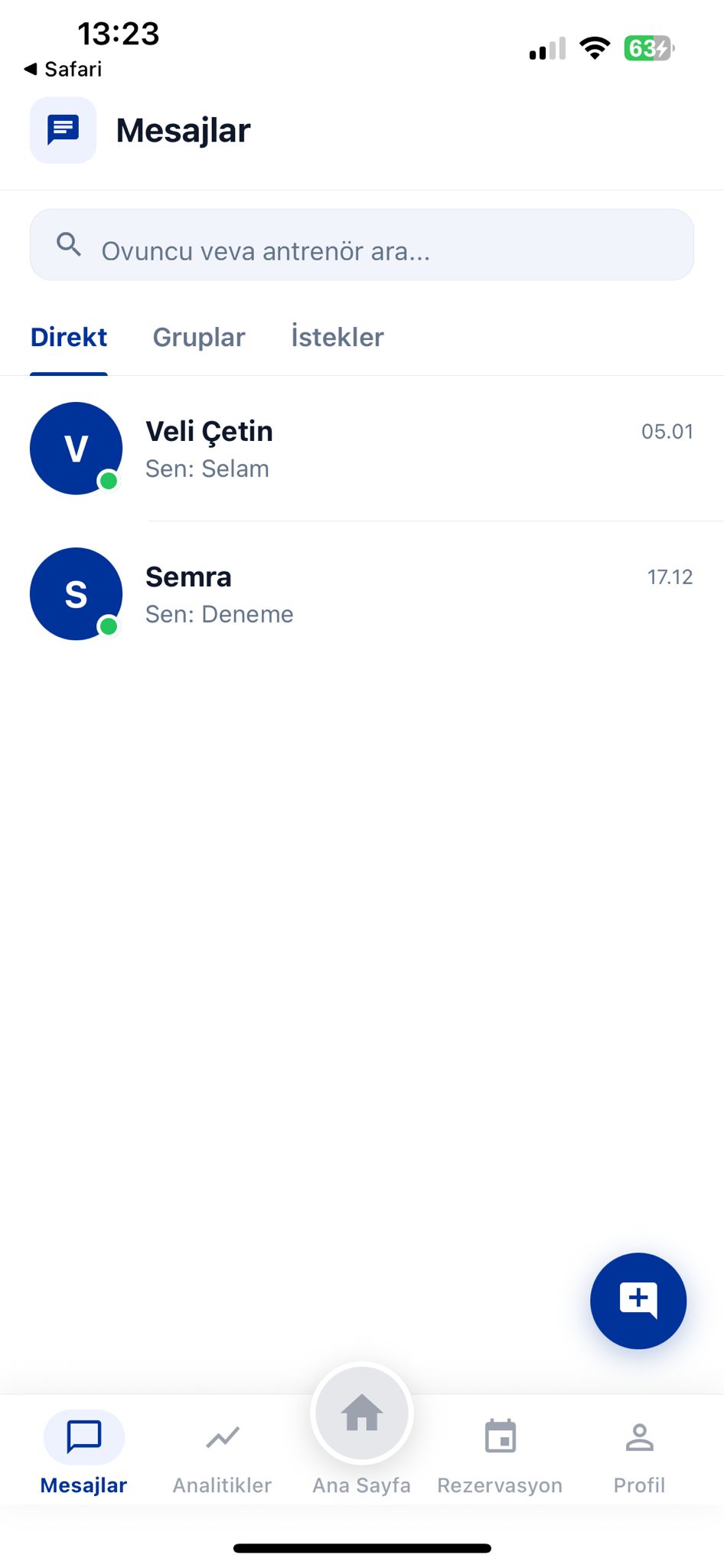 Mesajlar